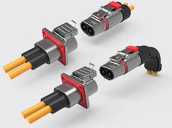 HV connector 2 POS 25A~63A Metal Straight/Right Angle (2.5~10mm2) KLS1-L52-HVE118 & KLS1-L52-HVE119 & KLS1-L52-HVE131